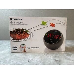 Brookstone Grill Alert Bluetooth Connected Meat Thermometer App Controlled Probs